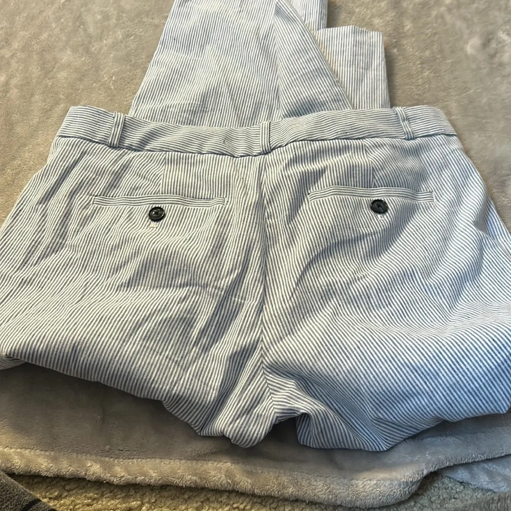 Banana republic Avery linen striped pants